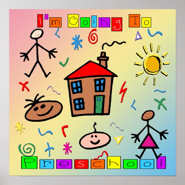 I'm Going to Preschool Poster (Front)