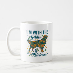 Im Golden Retriever Dog Halloween Pumpkins Leaves_ Coffee Mug