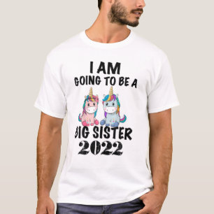 I'm Gonna Be A Big Sister 2022 Unicorn T-Shirt