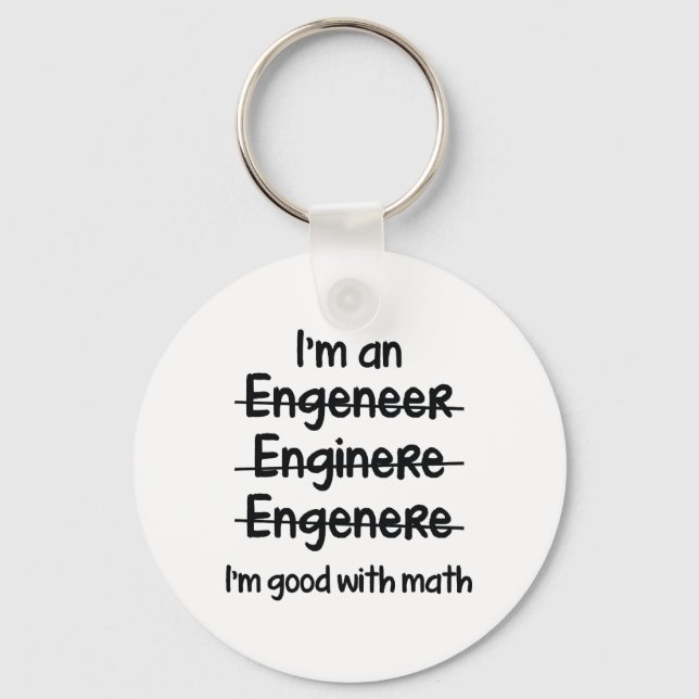 I'm Good With Math Key Ring (Front)