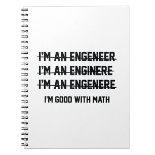 I'm Good With Math Spiral Notebook