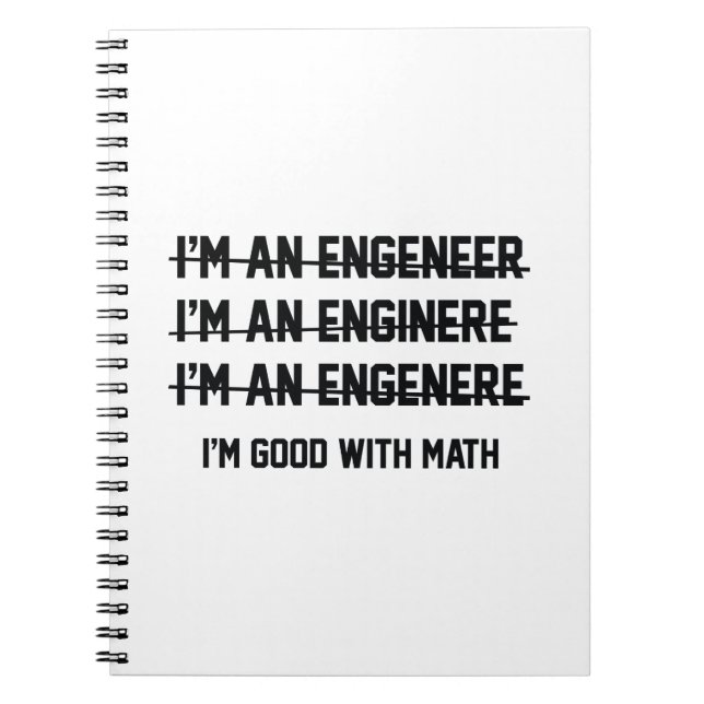 I'm Good With Math Spiral Notebook (Front)