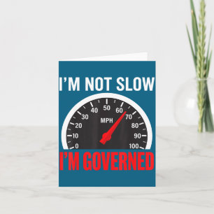 I'm Governed Speed Limiter Funny Trucker Truck Dri Card