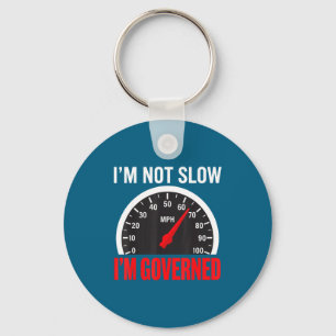I'm Governed Speed Limiter Funny Trucker Truck Dri Key Ring