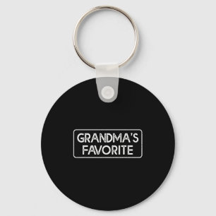 I'm Grandma's Favorite Funny Grandson Granddaughte Key Ring