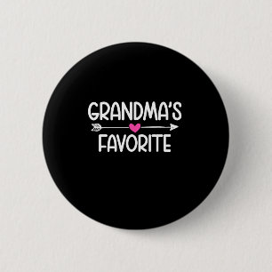 Im Grandmas Favorite Granddaughter Humor Funny Fam 6 Cm Round Badge