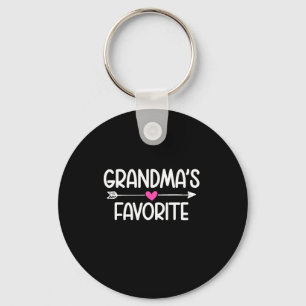 Im Grandmas Favorite Granddaughter Humor Funny Fam Key Ring