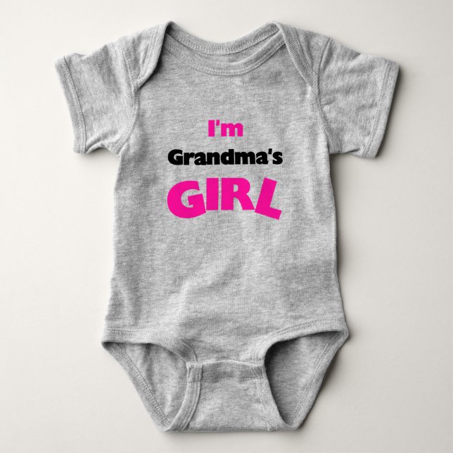 I'm Grandma's Girl Baby Bodysuit (Front)