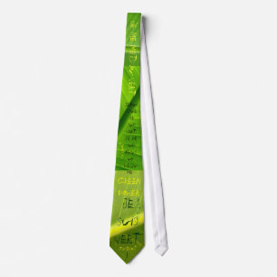 I'm green! tie