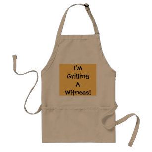 I'm Grilling A Witness! Funny Legal Quote Gift Standard Apron