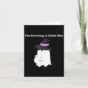 I'm Growing A Little Boo Halloween Pregnancy Annou Card