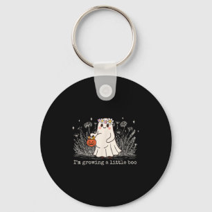 I'm Growing A Little Boo Halloween Pregnancy Annou Key Ring