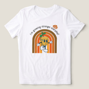 im growing stronger everyday quote cartoon plant Tri-Blend shirt