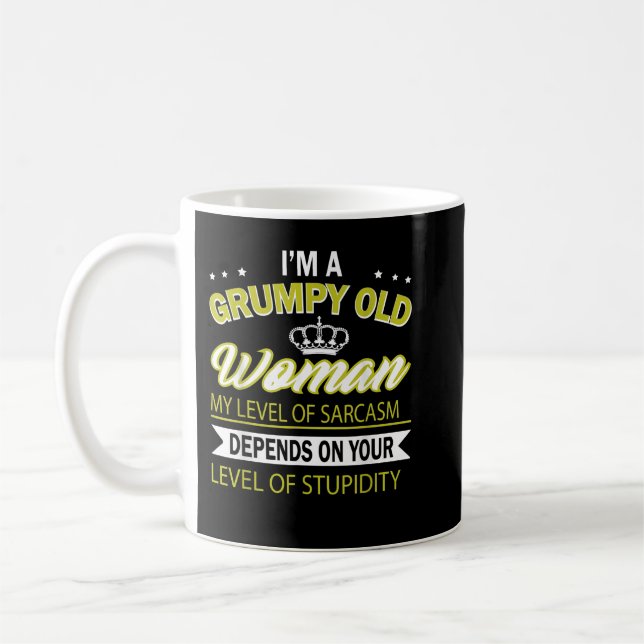 i'm grumpy old woman  coffee mug (Left)