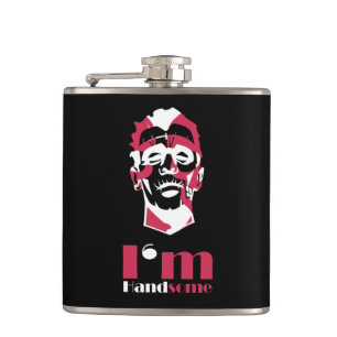 I'm handsome abstract face Case-Mate iPhone case T Hip Flask