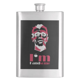 I'm handsome abstract face Case-Mate iPhone case T Hip Flask