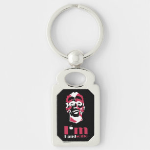 I'm handsome abstract face Case-Mate iPhone case T Key Ring