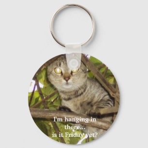 I'm hanging in there...is it Friday yet? Key Ring