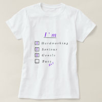 I'm Hardworking, Serious, Gentle - I'm Not Busy -
