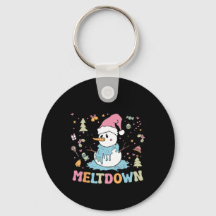 I'm Having A Meltdown Snowman Christmas Funny Xmas Key Ring