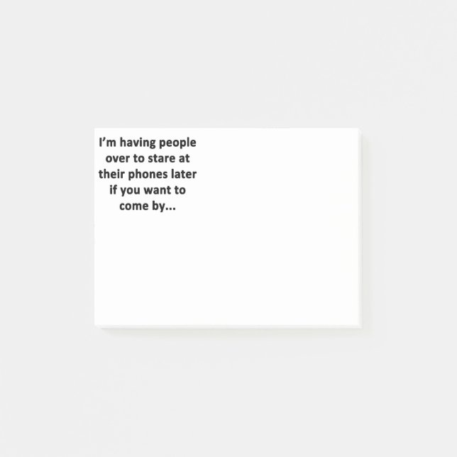 I'm Having People Over Post-it Notes (Front)
