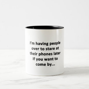 I'm Having People Over Two-Tone Coffee Mug