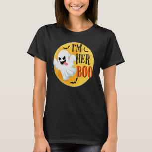 I'm Her Boo I'm His Witch Halloween Matching Coupl T-Shirt