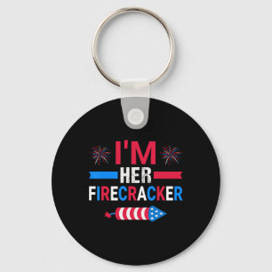 I'm Her Firecracker July 4th Matching Couple For H Key Ring