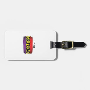 Im Her Girlfriend Rainbow Pride Vector Shirt Luggage Tag