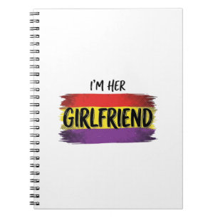 Im Her Girlfriend Rainbow Pride Vector Shirt Notebook
