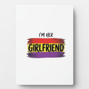 Im Her Girlfriend Rainbow Pride Vector Shirt Plaque