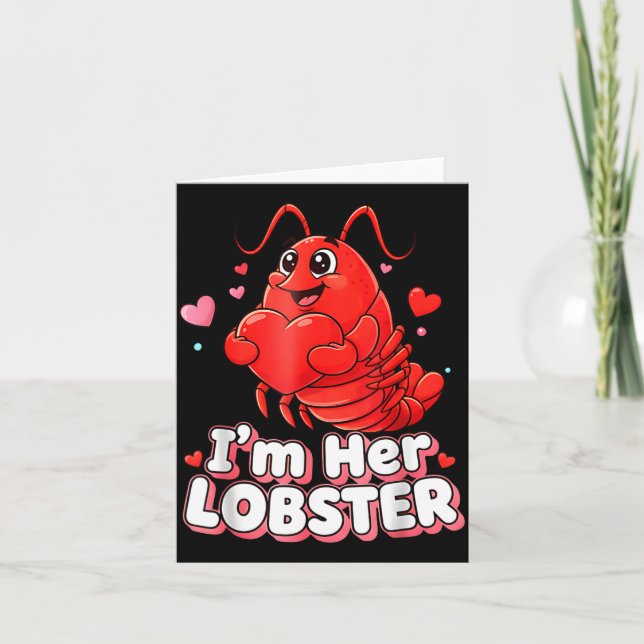 I'm Her Lobster Matching Couple Valentine's Day Wo Card (Front)