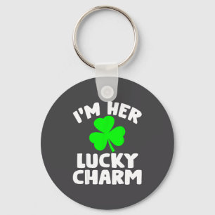 I'm Her Lucky Charm Funny Couples St Patrick's Day Key Ring