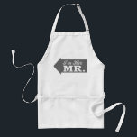 I'm Her Mr. (Grey Arrow) Standard Apron<br><div class="desc">I'm Her Mr. (Grey Arrow)... This cute, funny, and romantic shirt is the perfect gift for any new husband and wife to wear on their honeymoon. Let everyone know that you're his Mrs. and he's your Mr. Perfect bridal shower gift for any romantic couple. A must have for any new...</div>