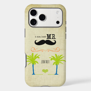 I'm Her Mr. Moustache Groom Beach Palm Tree