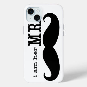 I'm Her Mr. Moustache Grooms Gifts iPhone 15 Mini Case