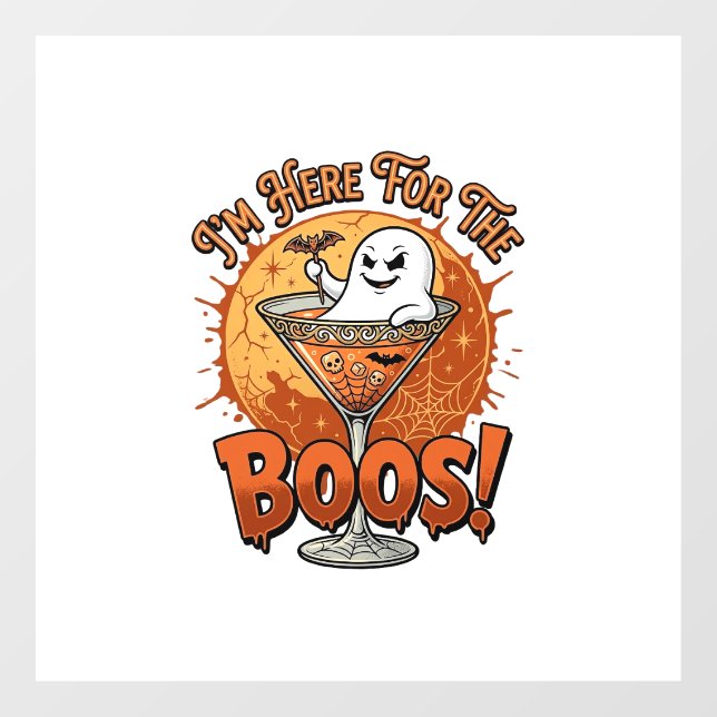 Im Here Boos Halloween Ghost Drink Spiderweb Bat_1 (Sheet)
