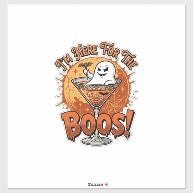 Im Here Boos Halloween Ghost Drink Spiderweb Bat_1 (Sheet)