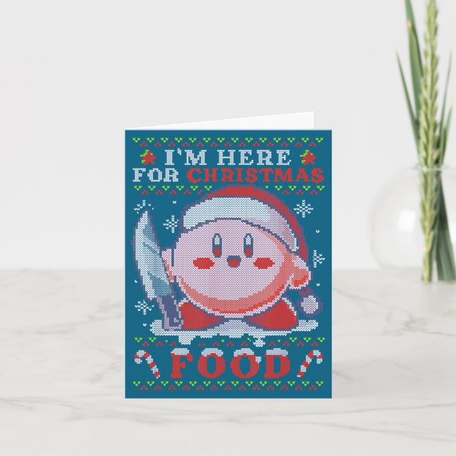 I'm Here For Christmas Food  Card (Front)