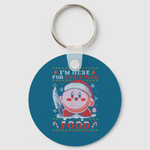 I'm Here For Christmas Food Key Ring