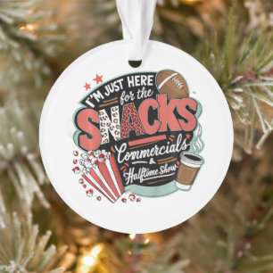 I'M Here For Snacks Commercials And Halftime Ornament