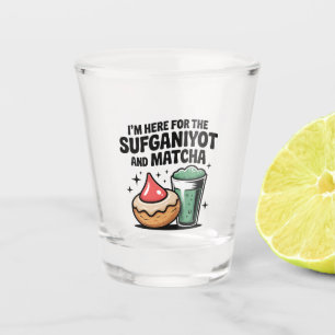 I'm Here For Sufganiyot And Matcha Hanukkah Jew Shot Glass