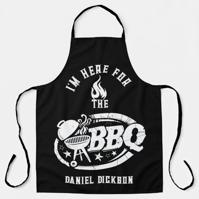 I'm Here for the BBQ Apron (Front)