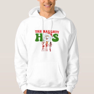 Im Here For The Hos Funny Xmas Hoodie