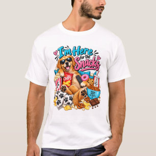 I'm Here for the Snacks Dog Shirt