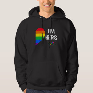 I'm Hers Shes Mine Lesbian Couples Matching LGBT P Hoodie