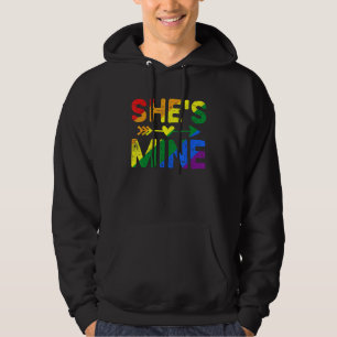 I'm Hers She's Mine Matching LGBT Pride Lesbian Co Hoodie
