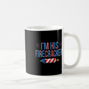 I'm His Firecracker 4th Of July Cute Matching Coup Coffee Mug