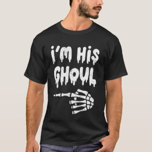 Im His Ghoul Im Her Boo Funny Halloween Couple Ske T-Shirt