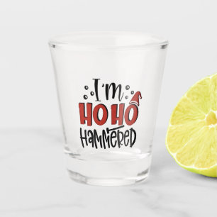 I'm Ho Ho Hammered Funny Christmas Xmas Drinking Shot Glass